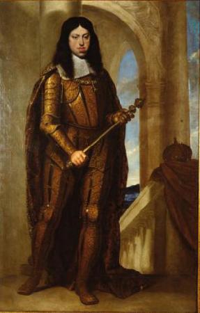 Guido Cagnacci Kaiser Leopold I. (1640-1705) im Kronungsharnisch oil painting image